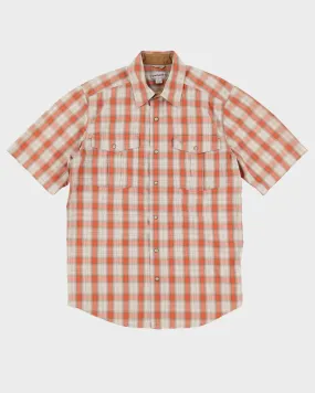 00s Carhartt Check Patterned Short-Sleeve Relaxed Fit Shirt - M