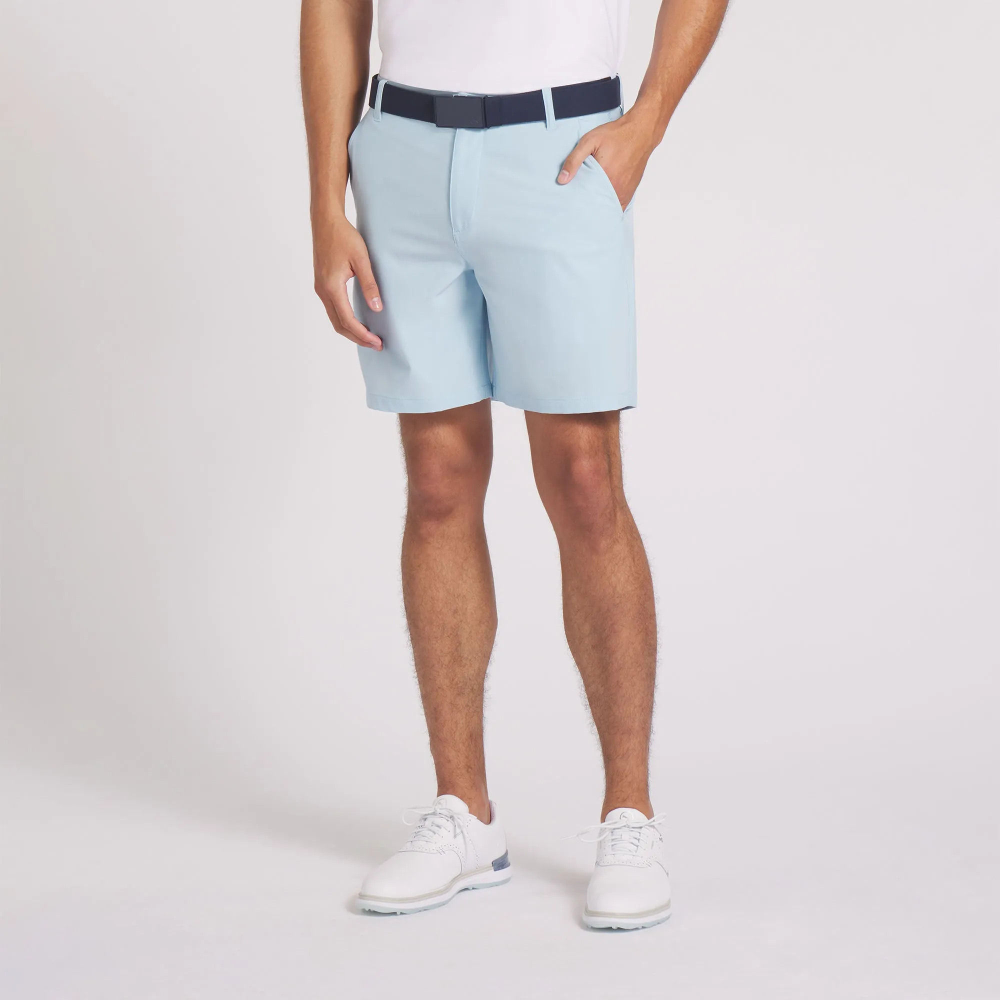 101 Solid 7" Golf Shorts | Silver Sky