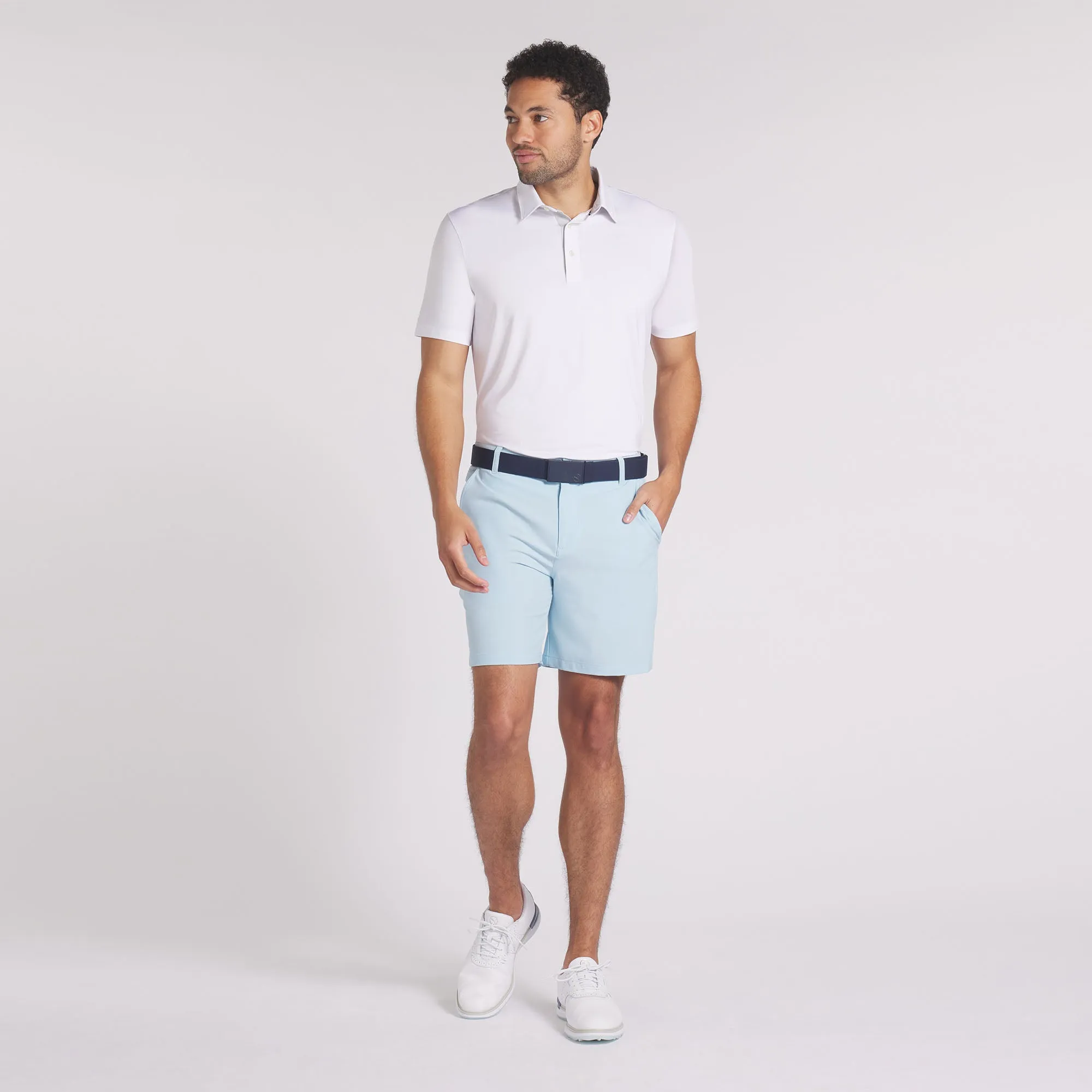 101 Solid 7" Golf Shorts | Silver Sky