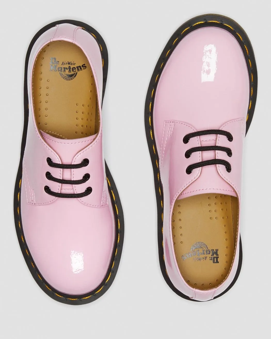 1461 Women's Pale Pink Patent Leather Oxford Shoes