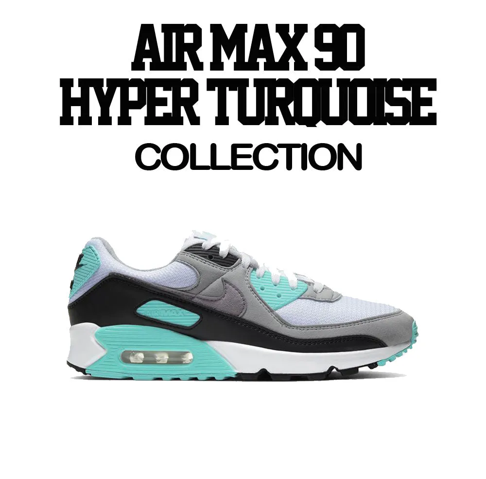 Air Max 90 Hyper Turquoise Stitched Shirt