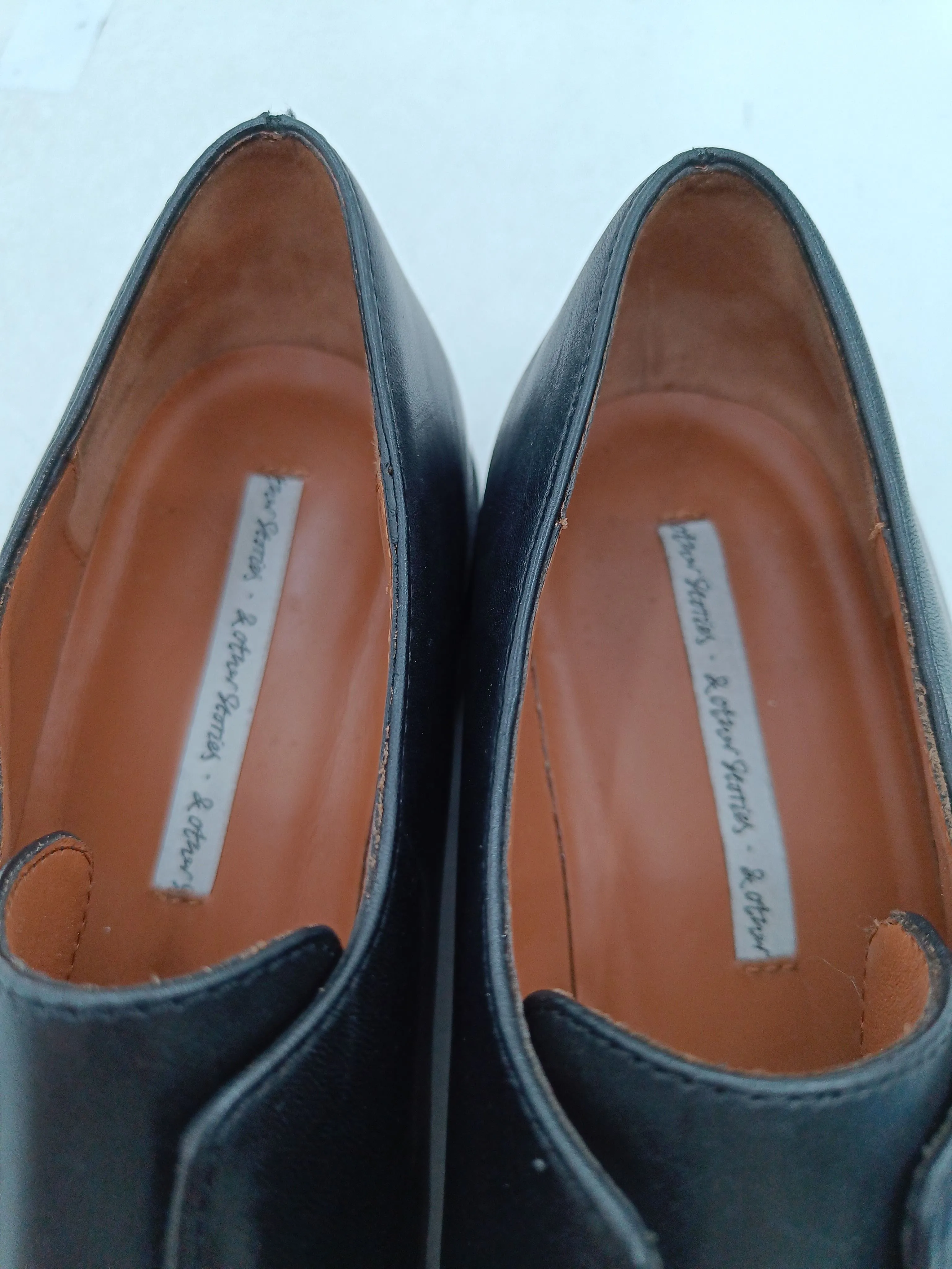 & Other Stories Women's Flat Shoes UK 5 Black 100% Other