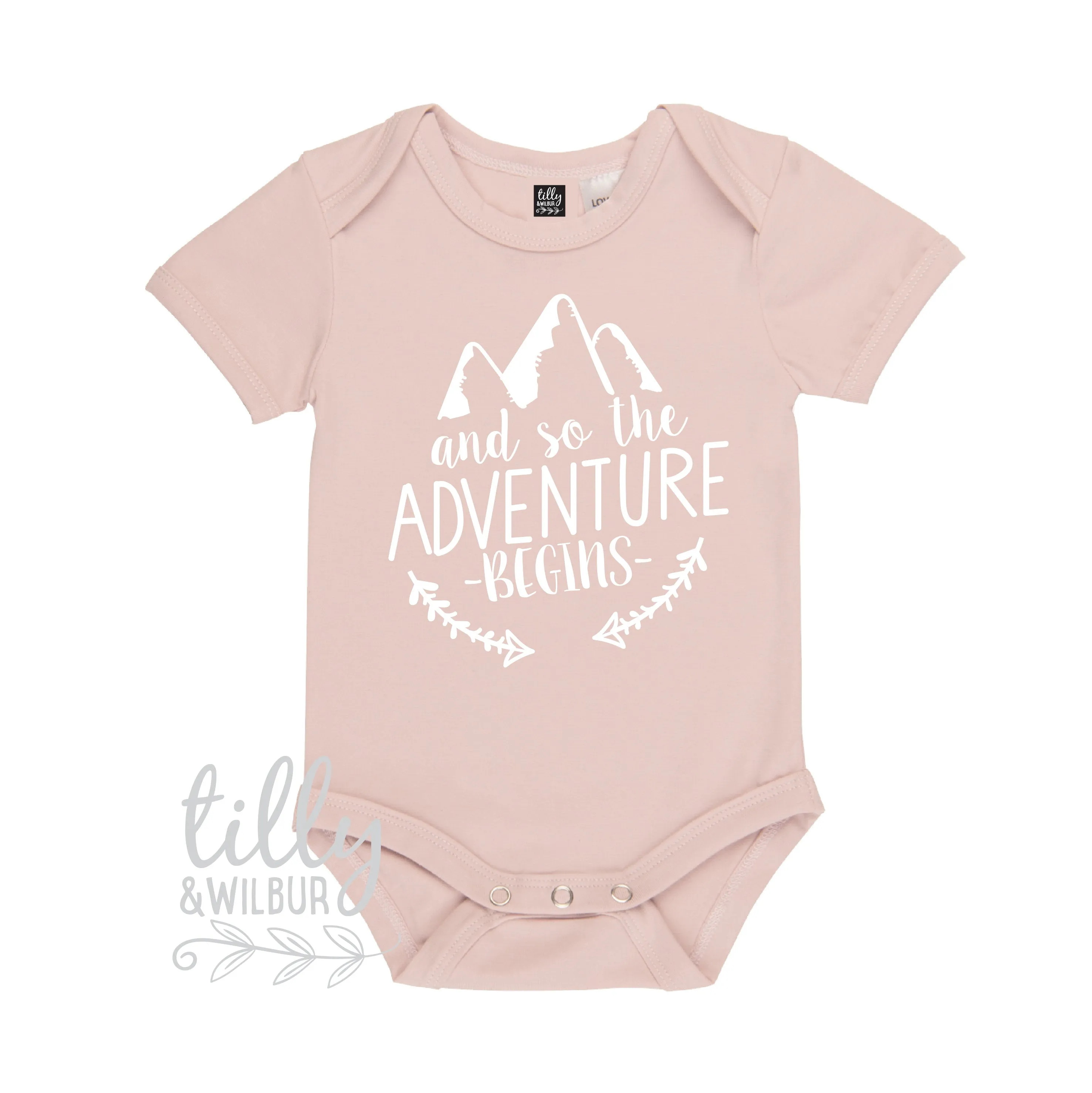 And So The Adventure Begins Pregnancy Announcement Bodysuit, Baby Shower Gift, Newborn Baby Gift, Baby Announcement, New Baby Gift, Let The