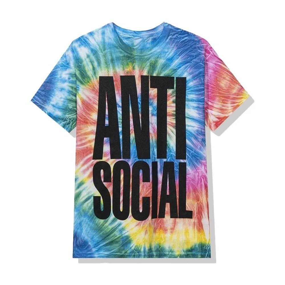 AntiSocialSocialClub HEATWAVE RAINBOW TIE DYE-TIE DYE