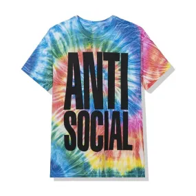 AntiSocialSocialClub HEATWAVE RAINBOW TIE DYE-TIE DYE