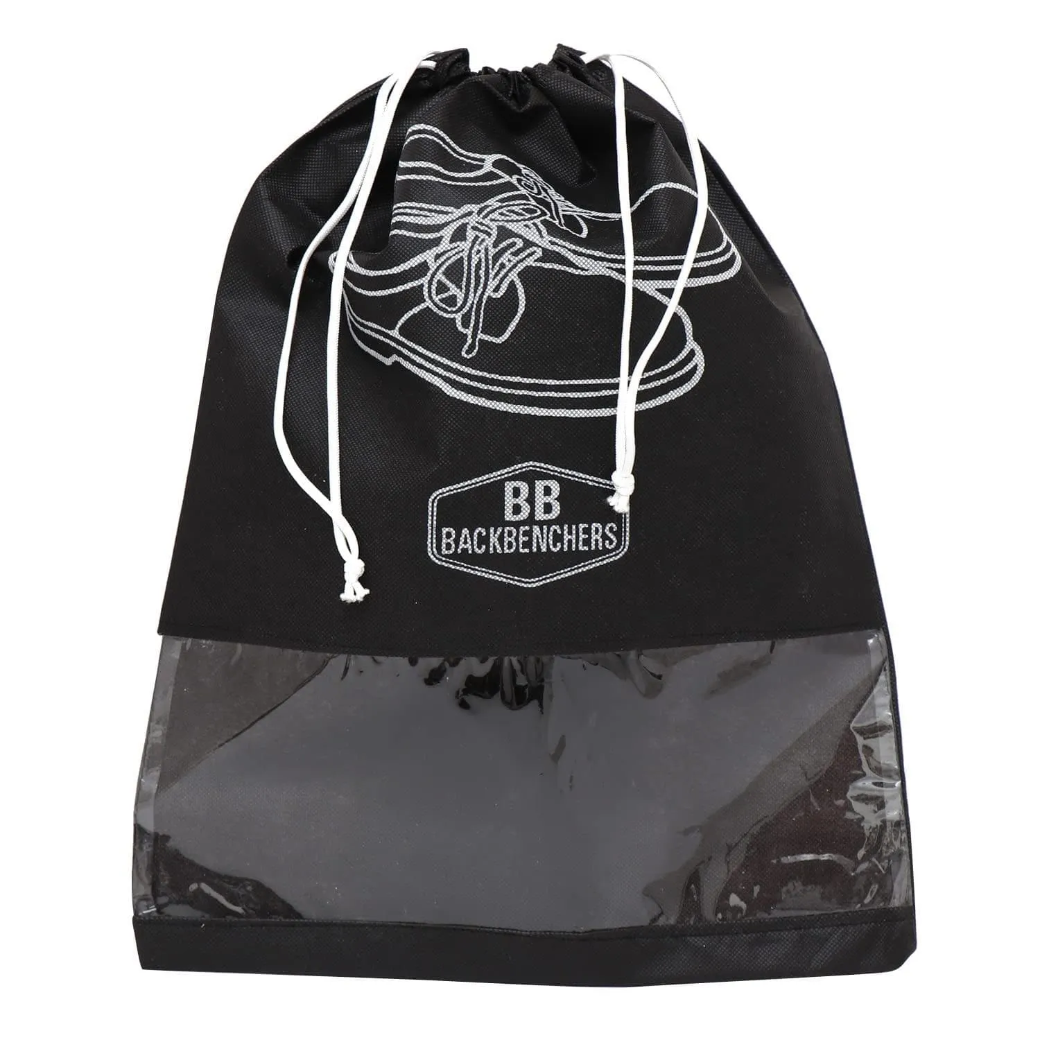 BB BACKBENCHERS Shoe Bag Cover ( pack of 4, black )