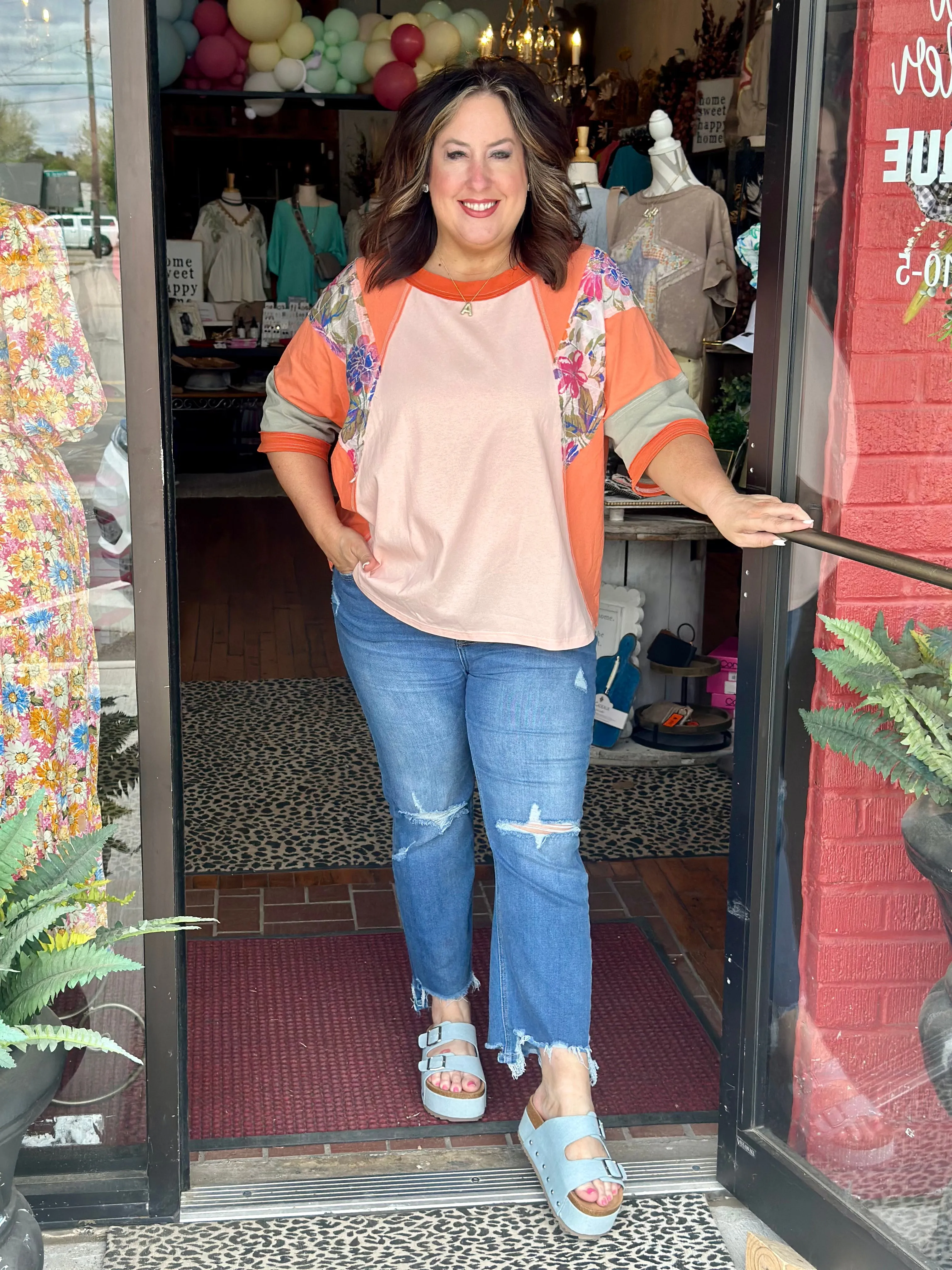 Blushed in Coral top