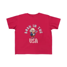 Born in the USA Benjamin Franklin Toddler's Fine Jersey Tee