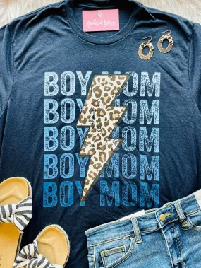 Boy Mom Repeat Graphic Tee