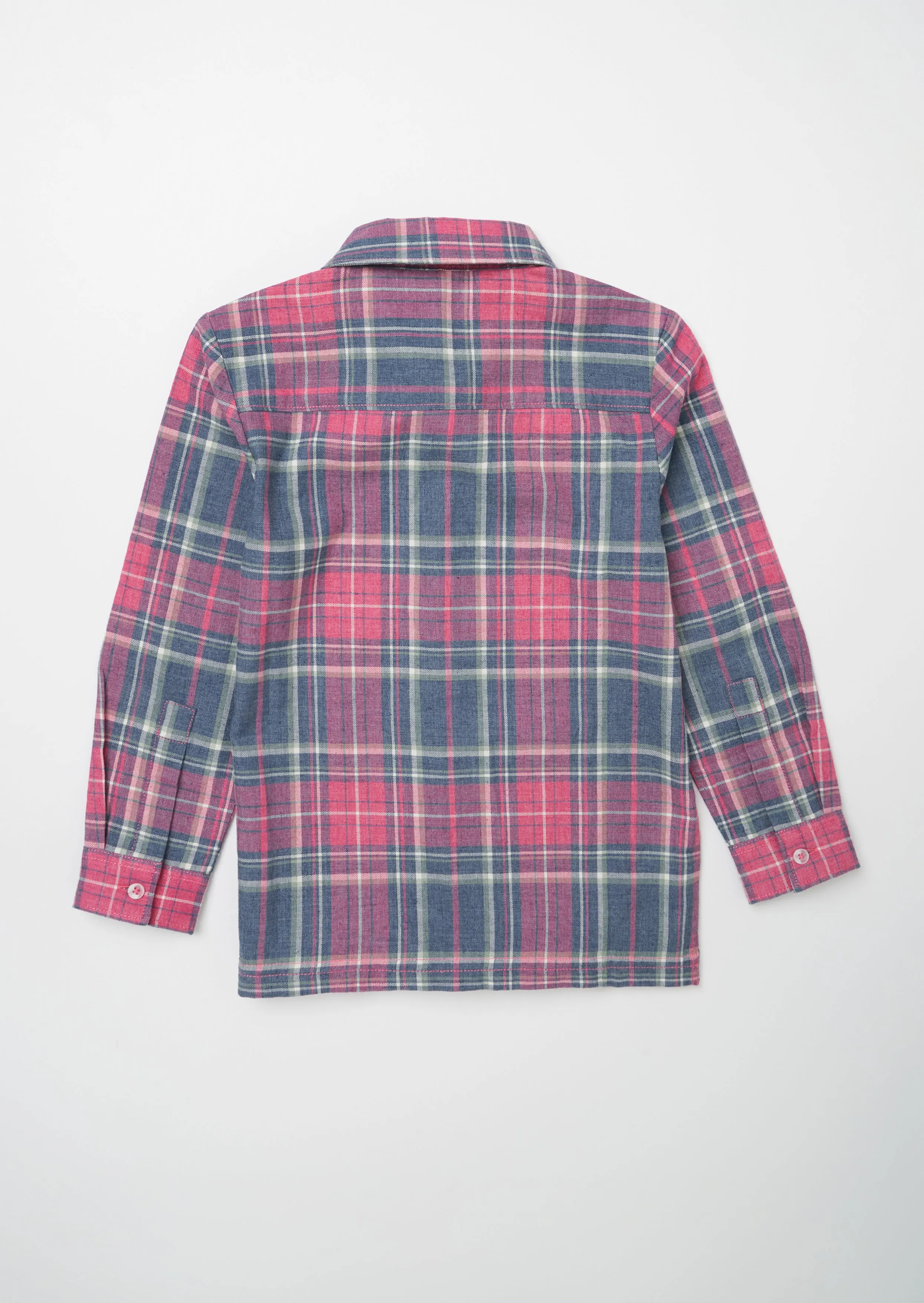 Boys Checked Full Sleeves Cotton Shirt