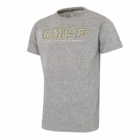 Camiseta Texto RMCF Hombre Gris/Lima