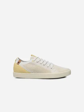 Cannon Knit II Women's Recycled PET Sneakers | White Straw