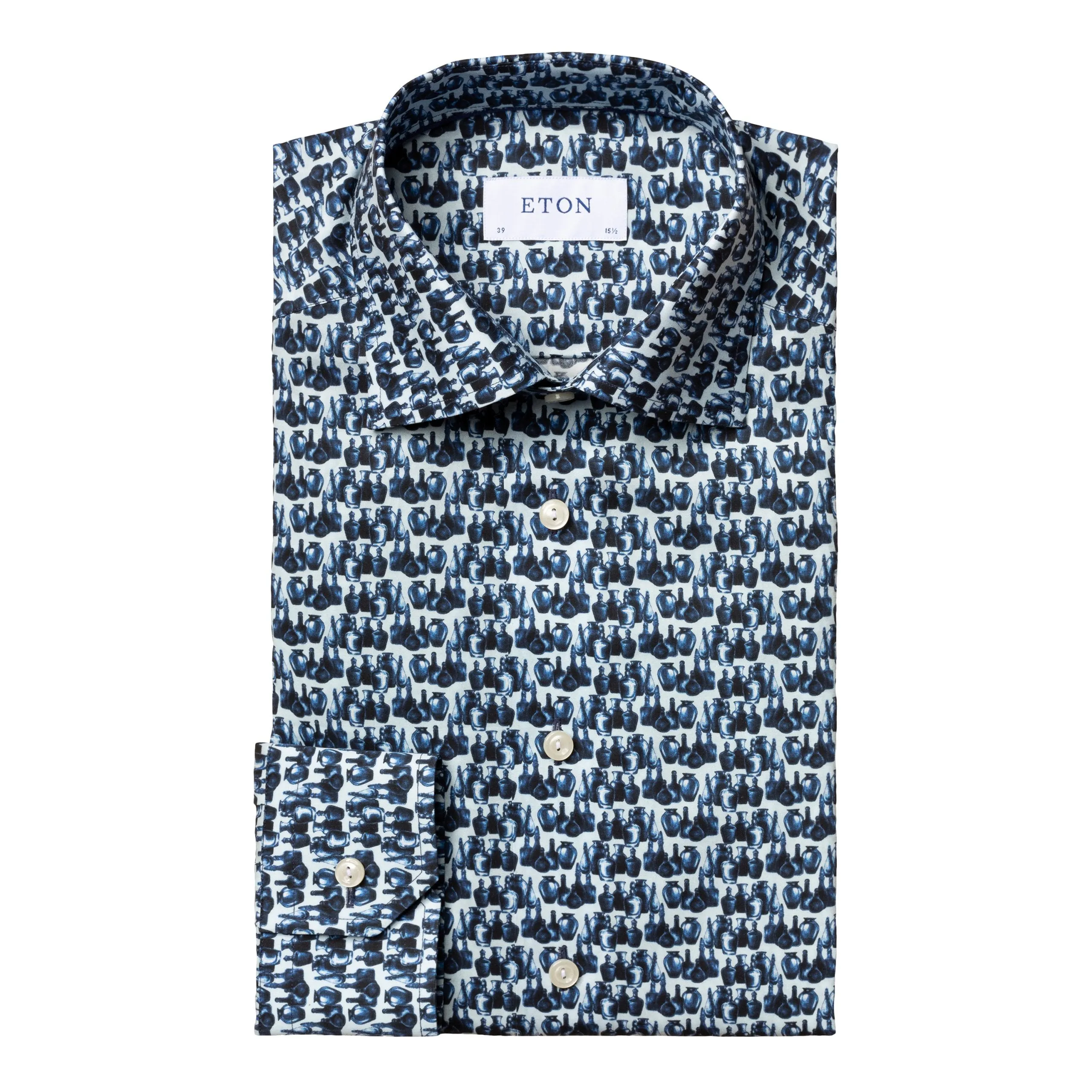 Contemporary Fit - Glass Print Fine Twill Shirt