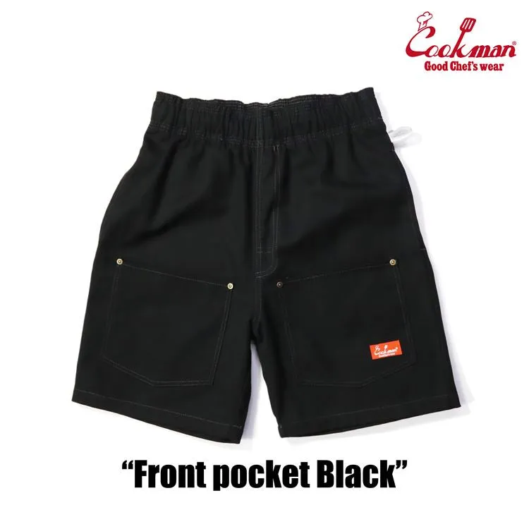 Cookman Chef Short Pants - Front pocket : Black