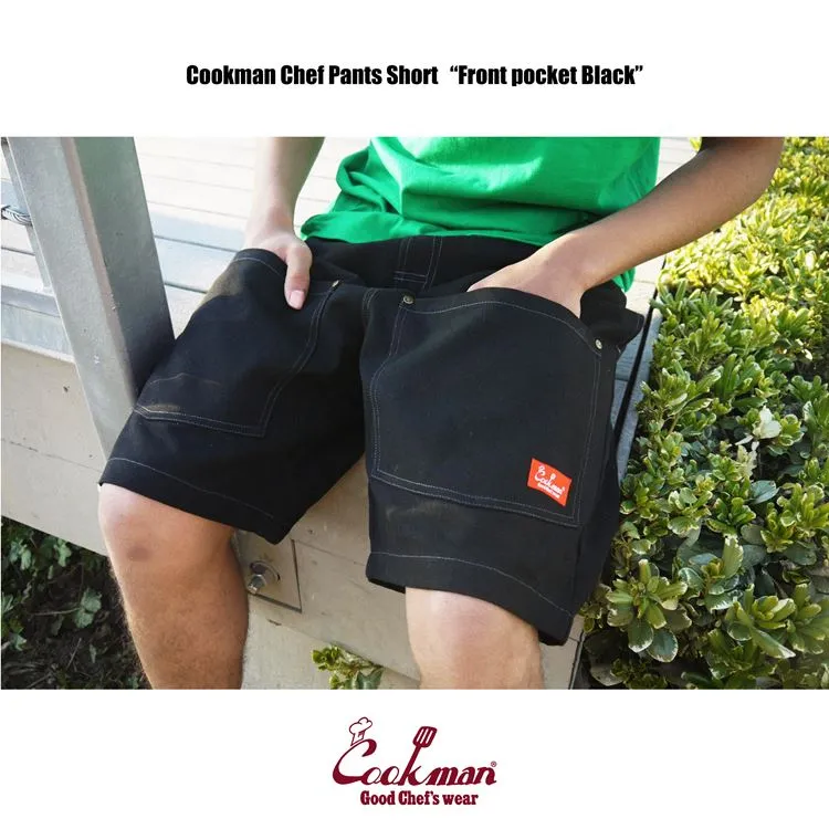 Cookman Chef Short Pants - Front pocket : Black