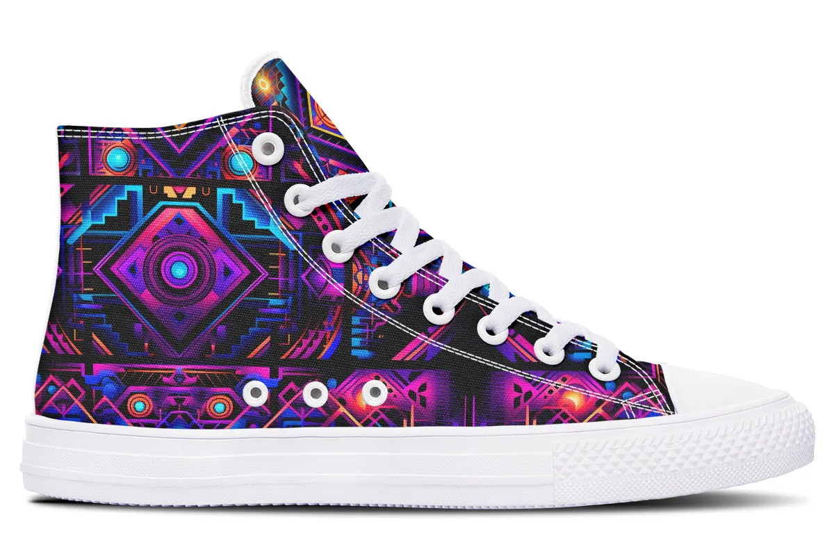 Cyber Grids High Top Shoes