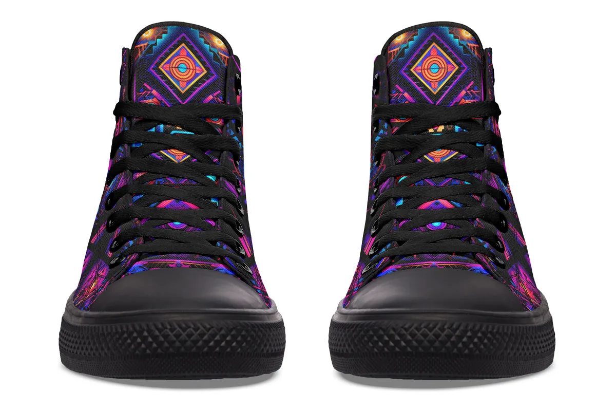 Cyber Grids High Top Shoes