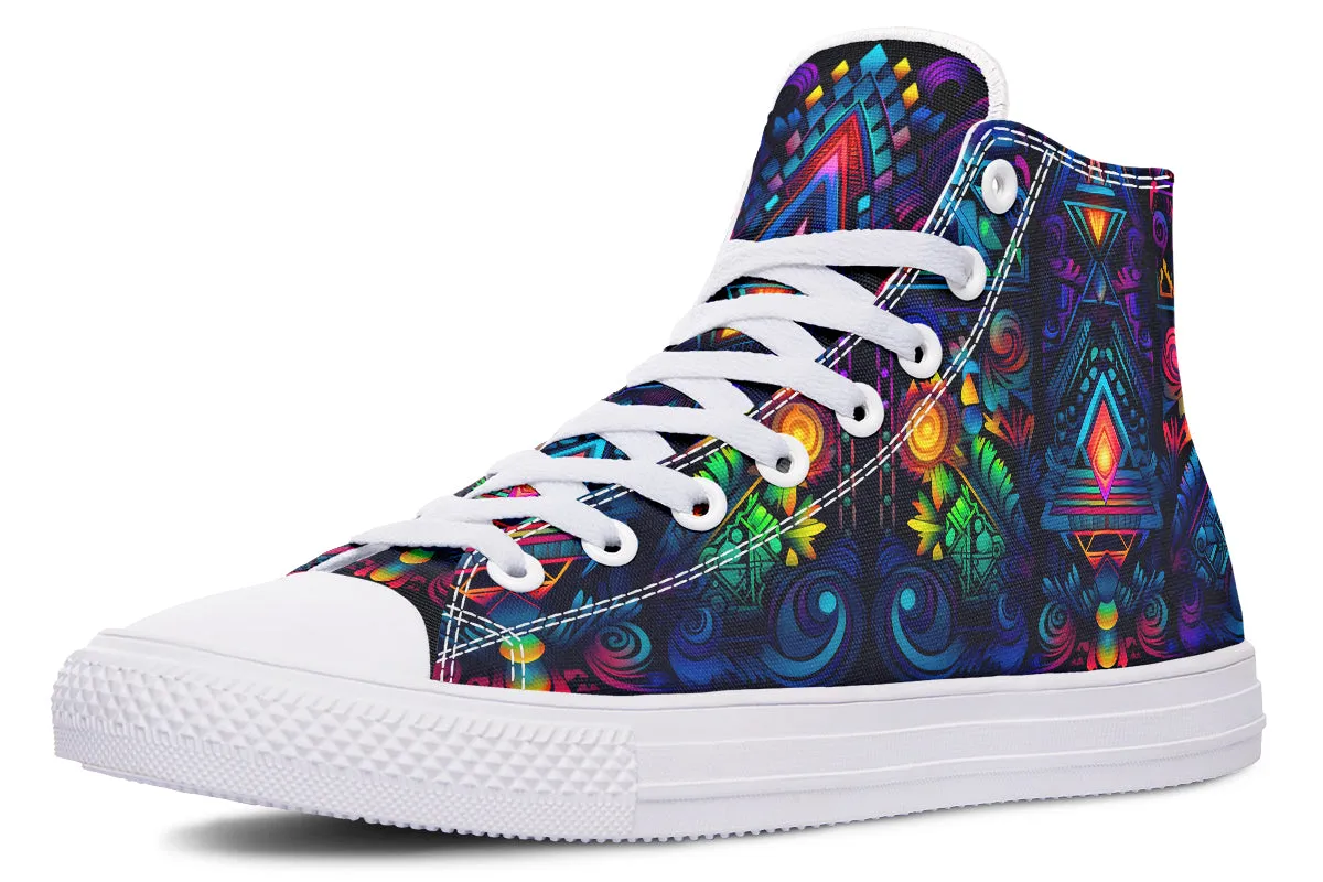 Cyber Lights High Top Shoes