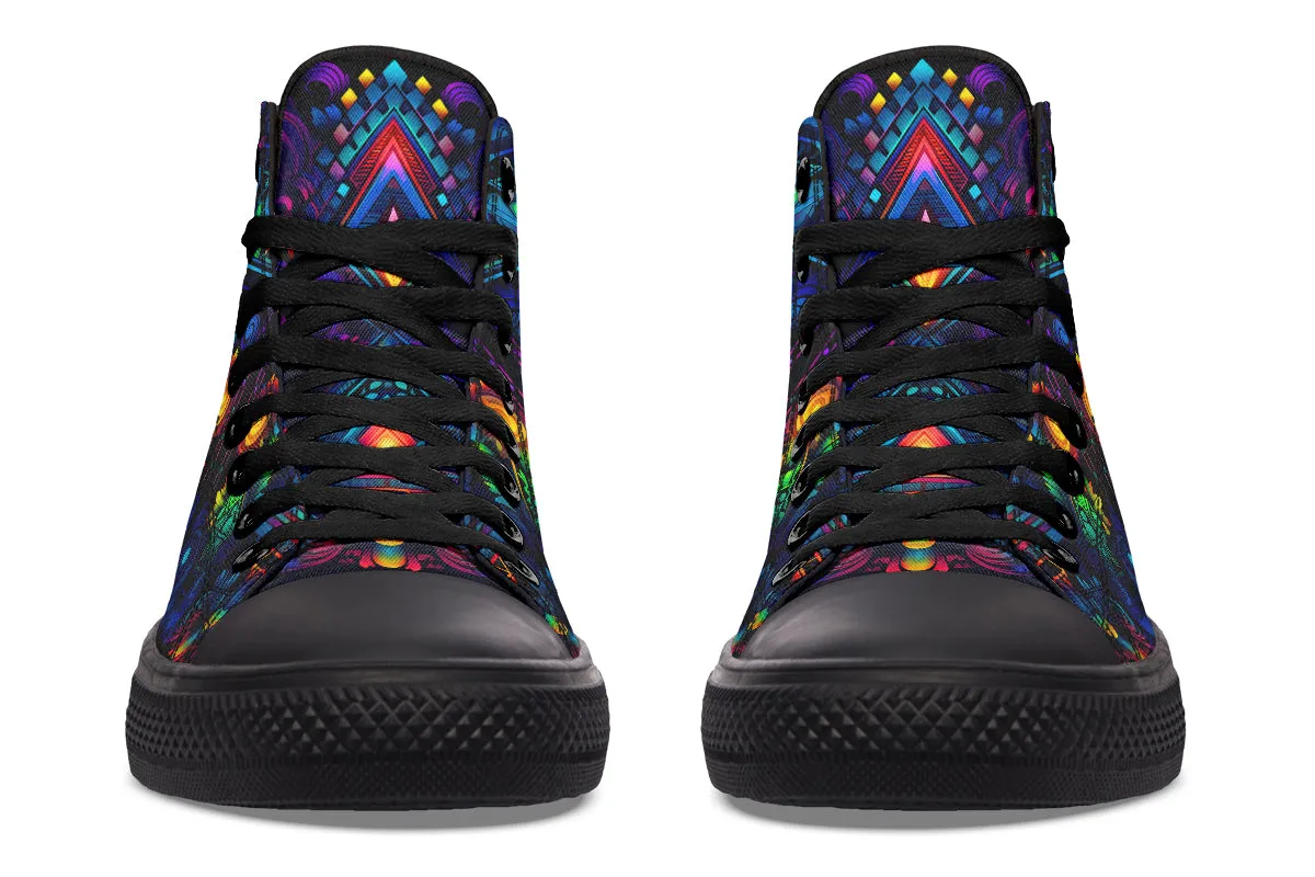 Cyber Lights High Top Shoes