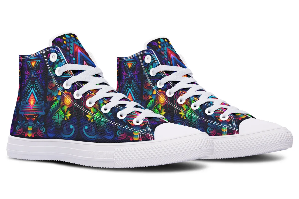 Cyber Lights High Top Shoes