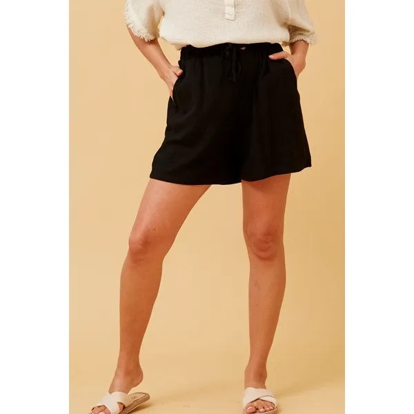 HAYLO PAPERBAG LINEN SHORTS