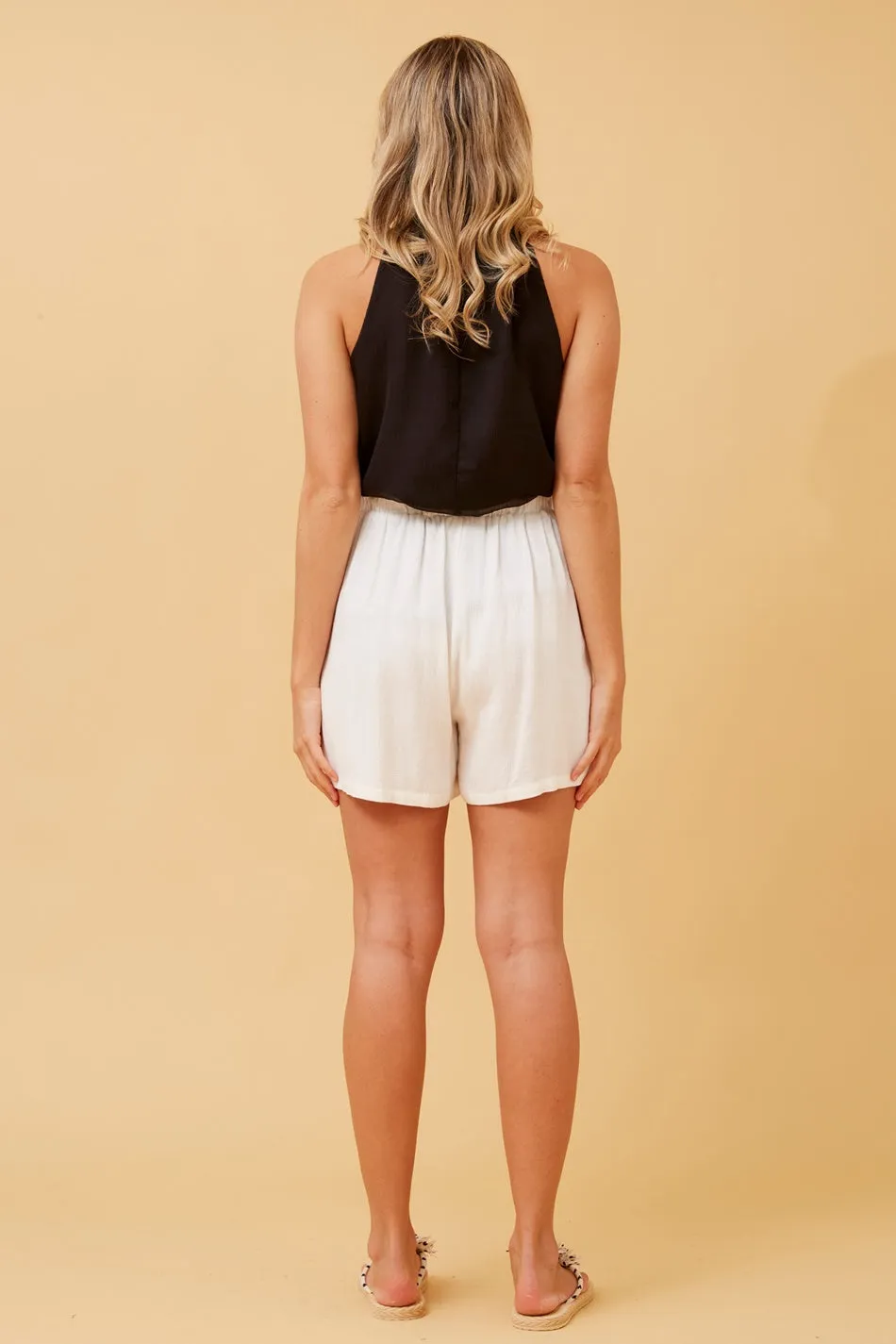 HAYLO PAPERBAG LINEN SHORTS