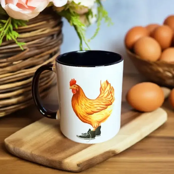 Hen Wearing Converse Mug