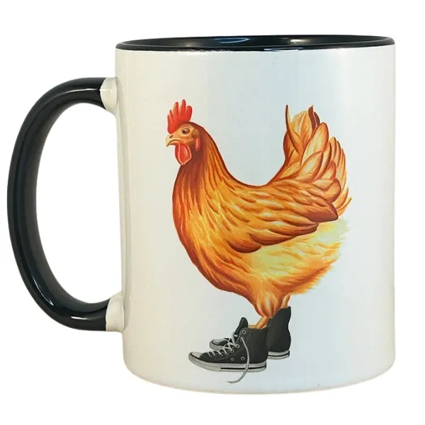 Hen Wearing Converse Mug