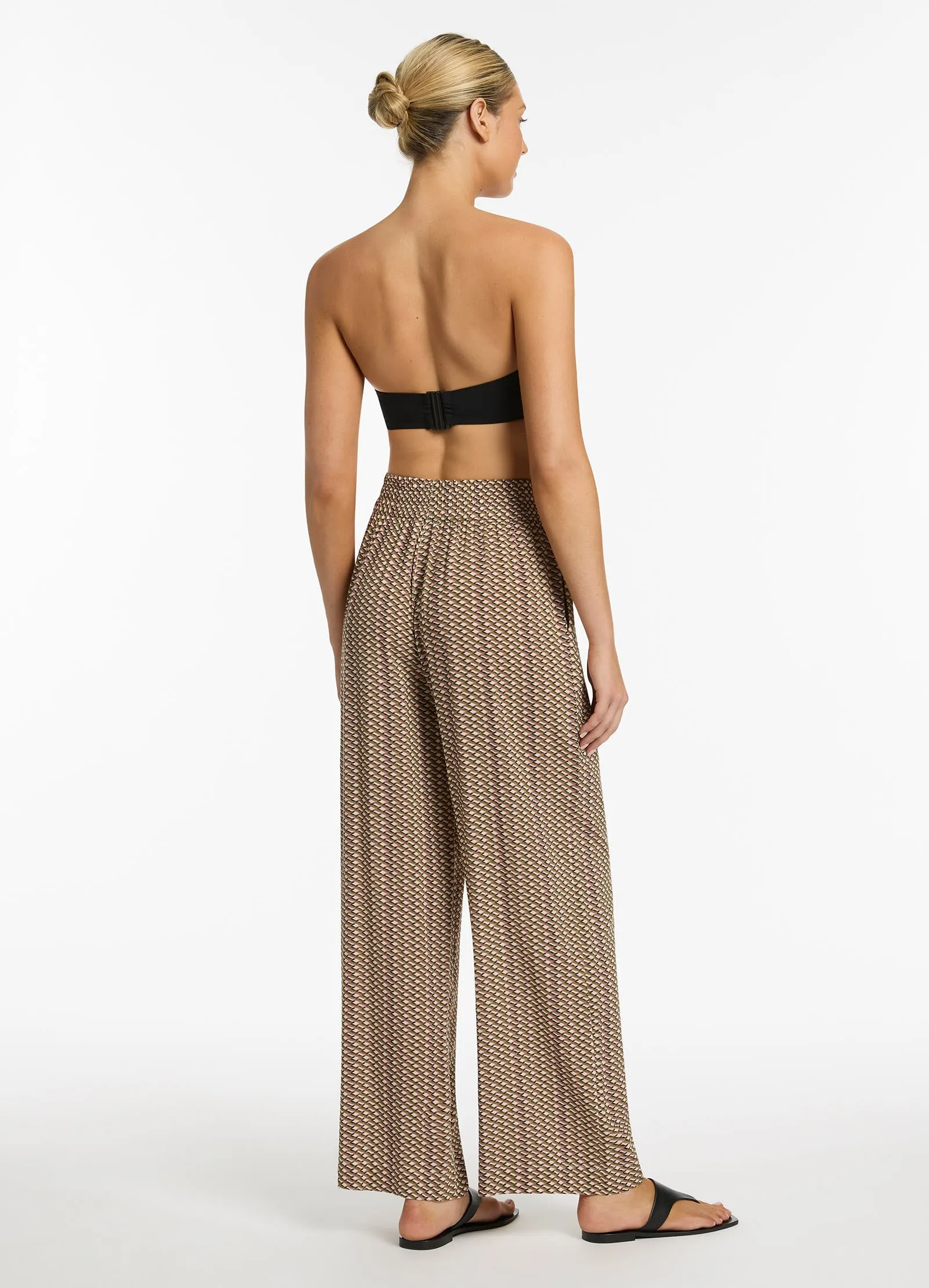 Infinity Wide Leg Pant - Kelp