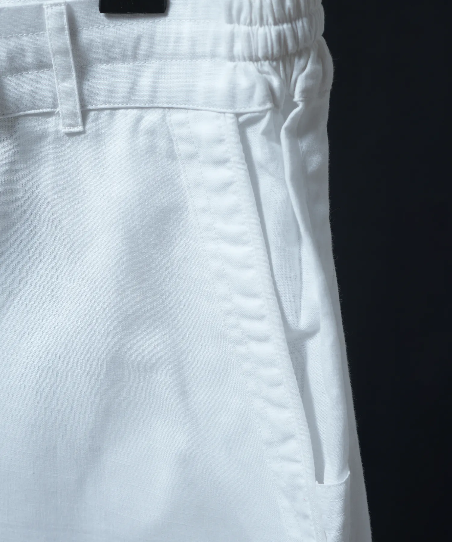 Ivory Linen Shorts