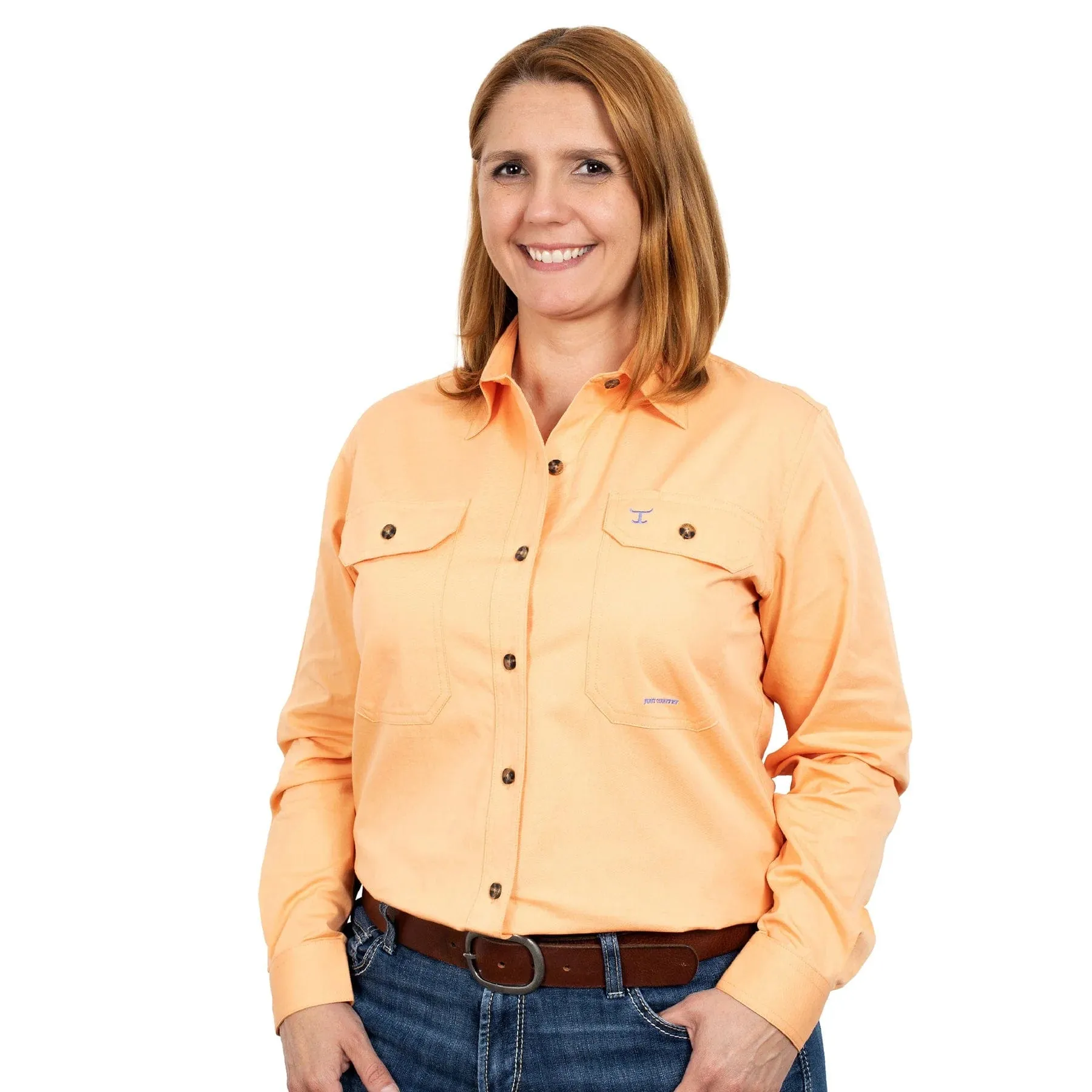 Just Country Workshirt Womens Brooke Full Button