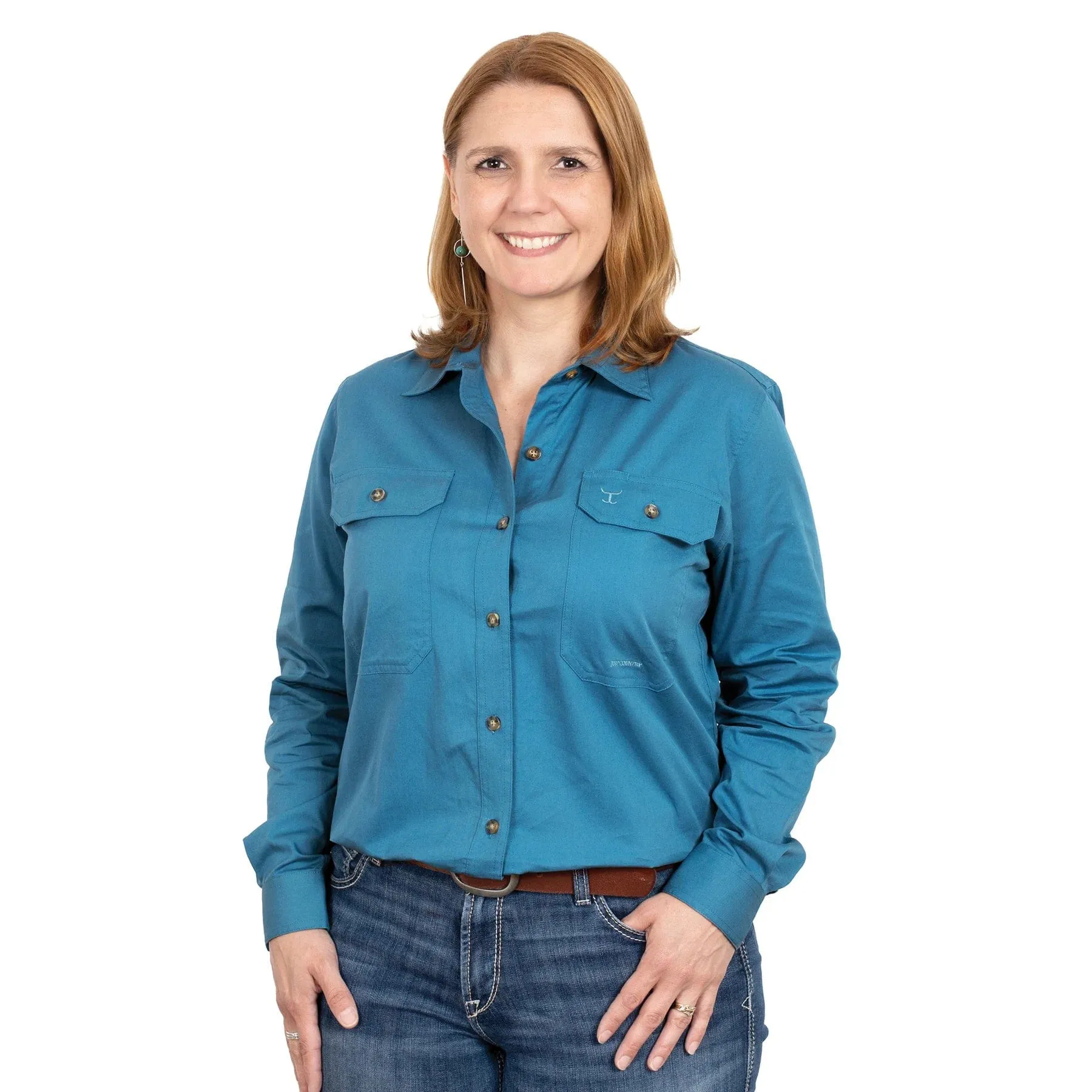 Just Country Workshirt Womens Brooke Full Button