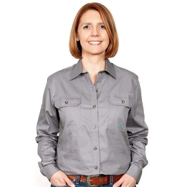 Just Country Workshirt Womens Brooke Full Button