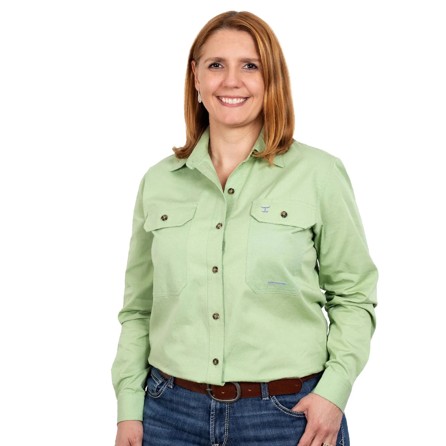 Just Country Workshirt Womens Brooke Full Button