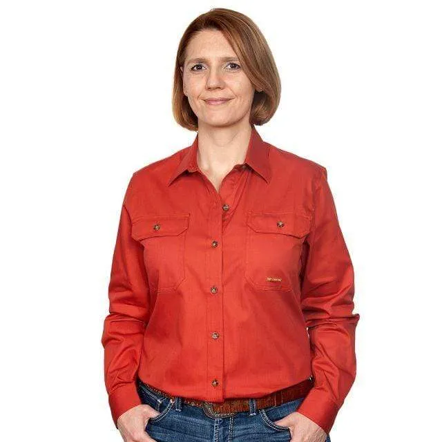 Just Country Workshirt Womens Brooke Full Button