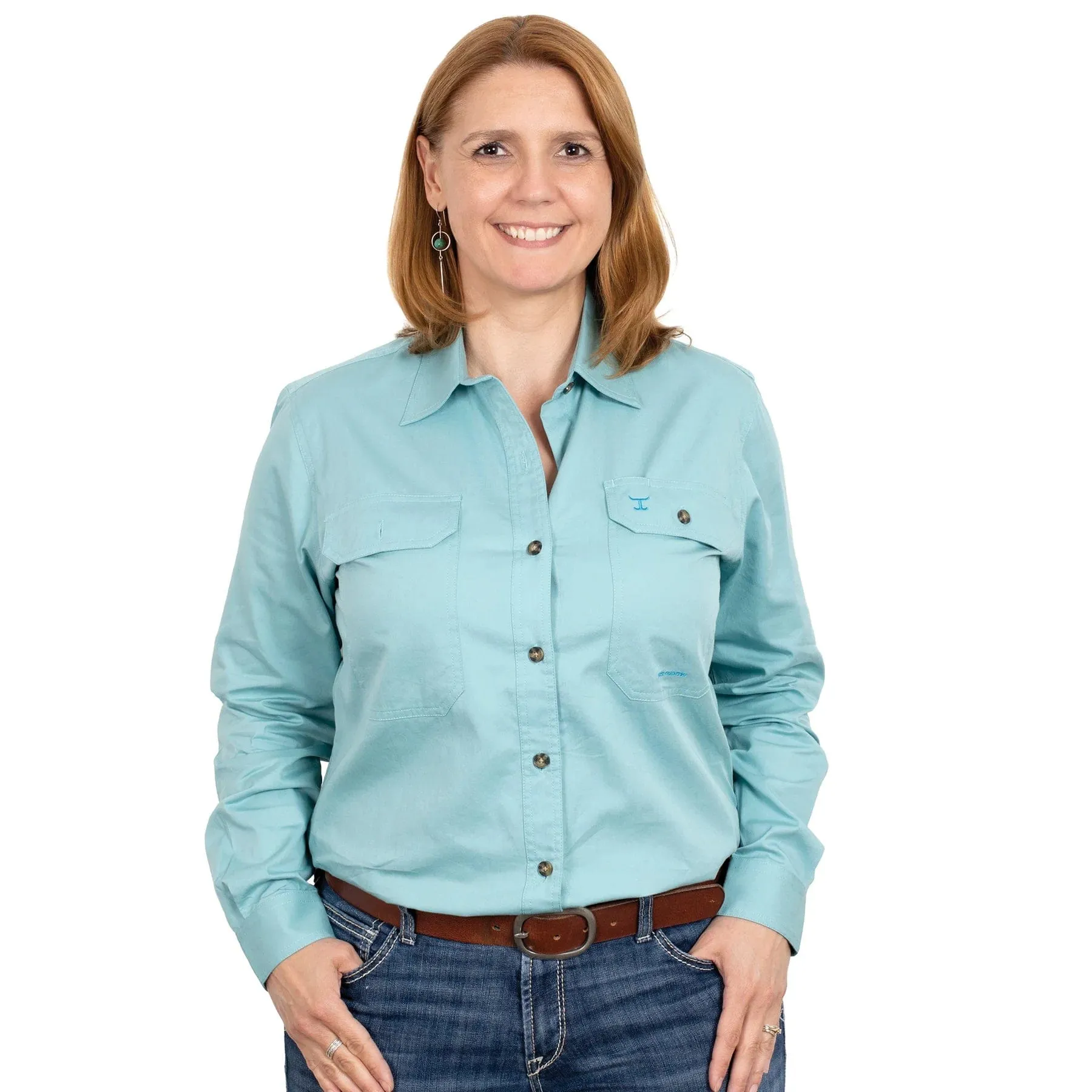 Just Country Workshirt Womens Brooke Full Button