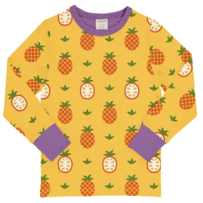 Maxomorra Pineapple Organic Cotton Long Sleeved Top