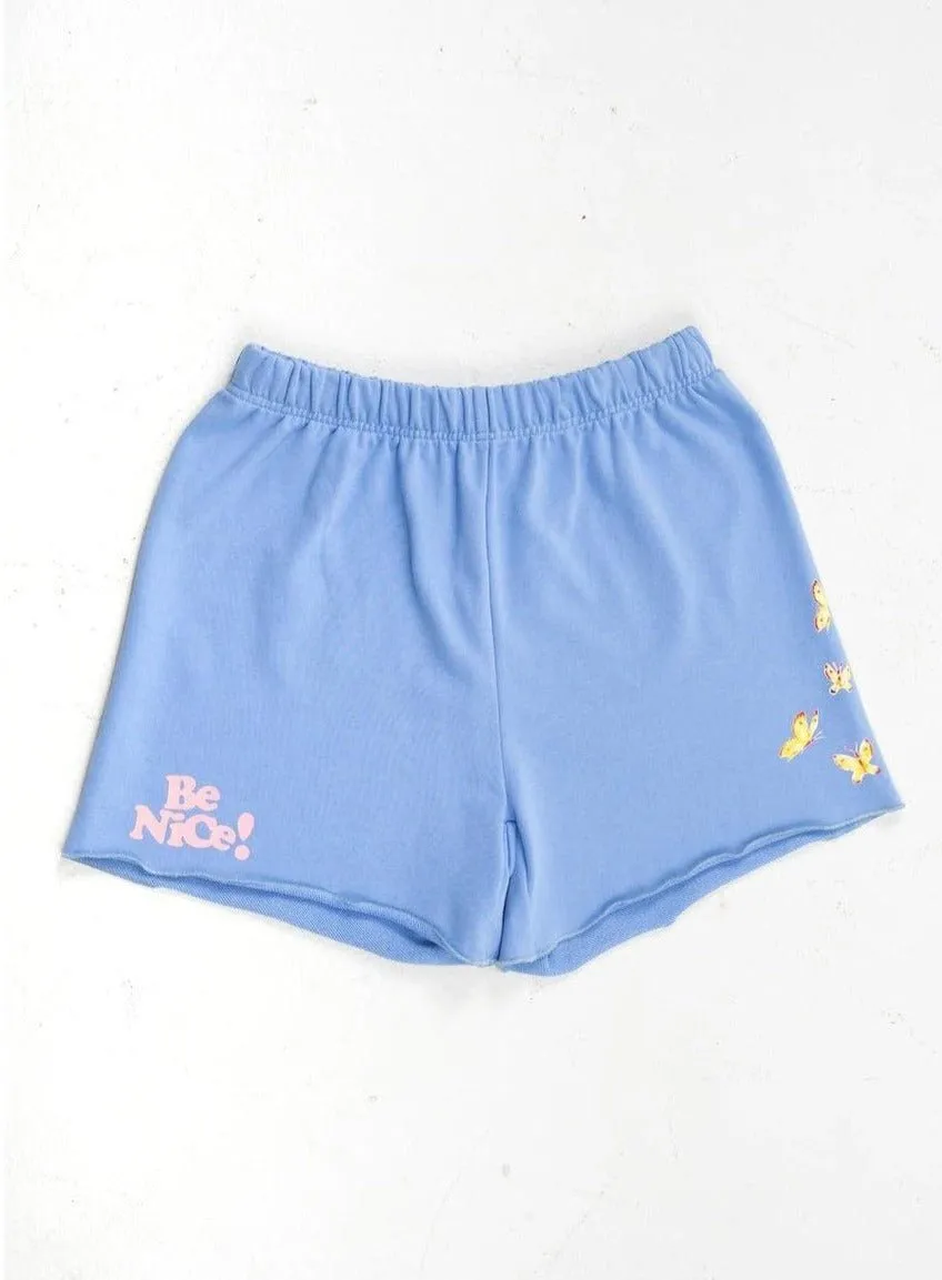 Mayfair Be Nice! Blue Sweatshorts Shorts