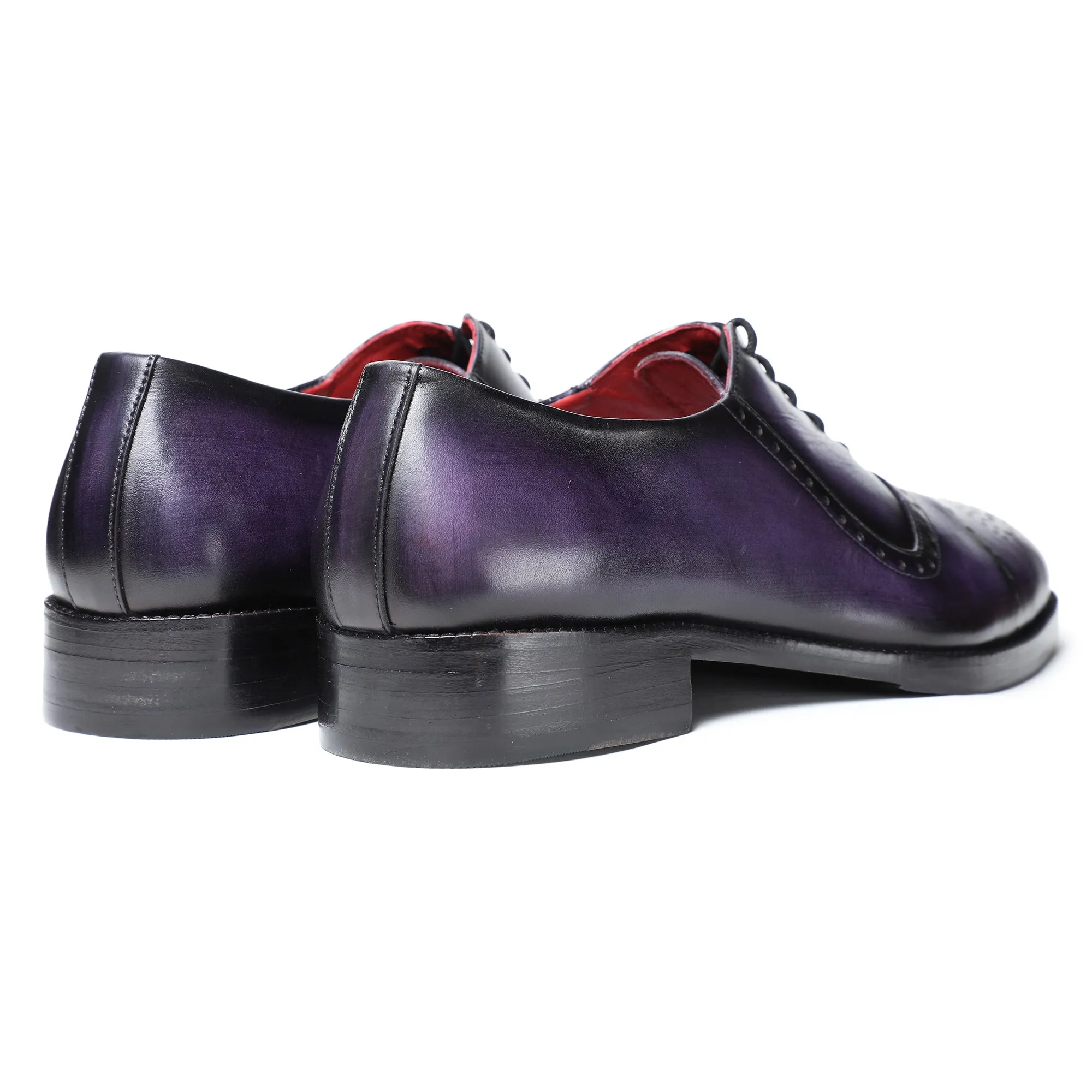 Medallion Toe Oxford- Purple