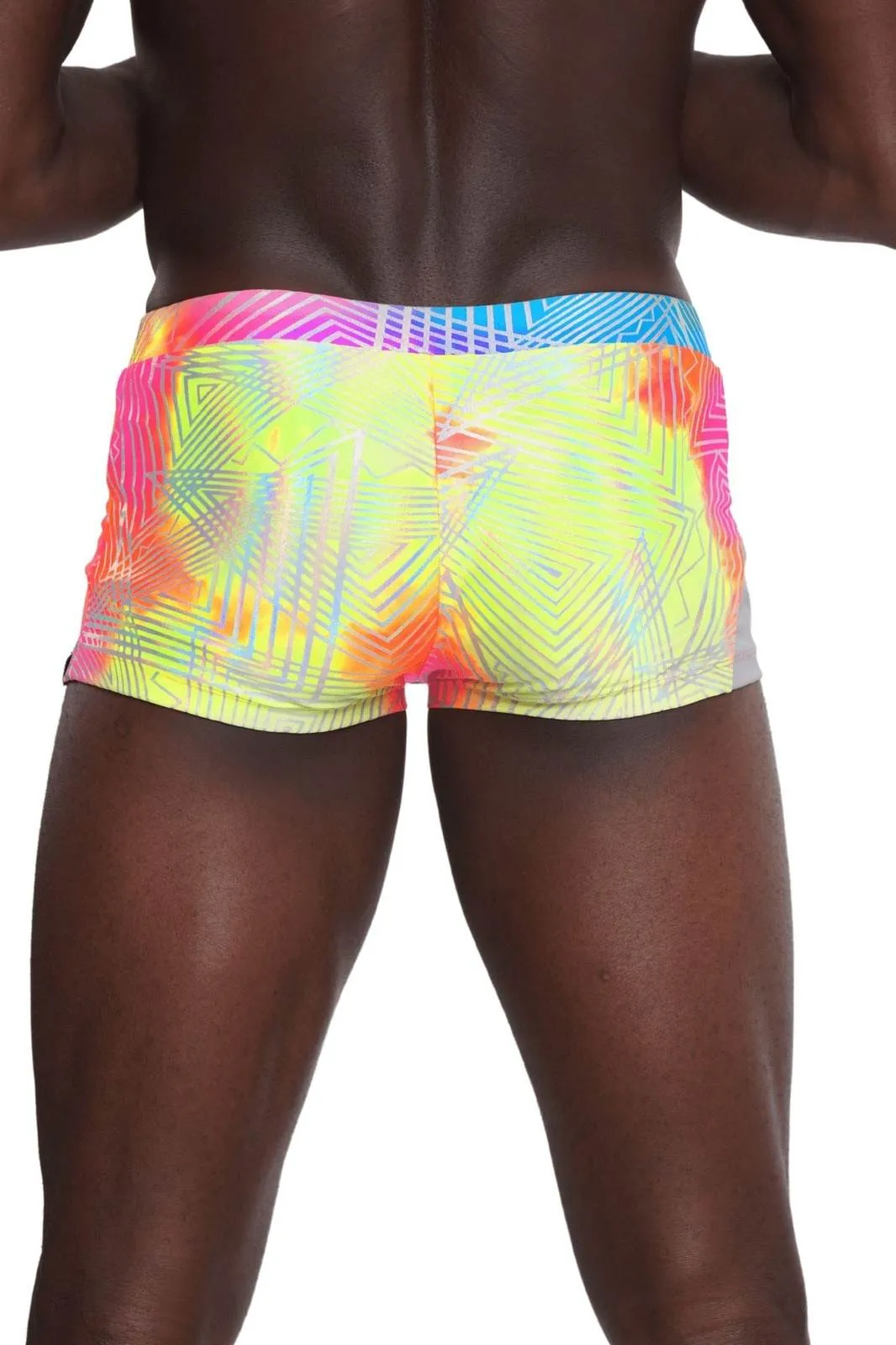 Mens Booty Shorts - Psychedelic