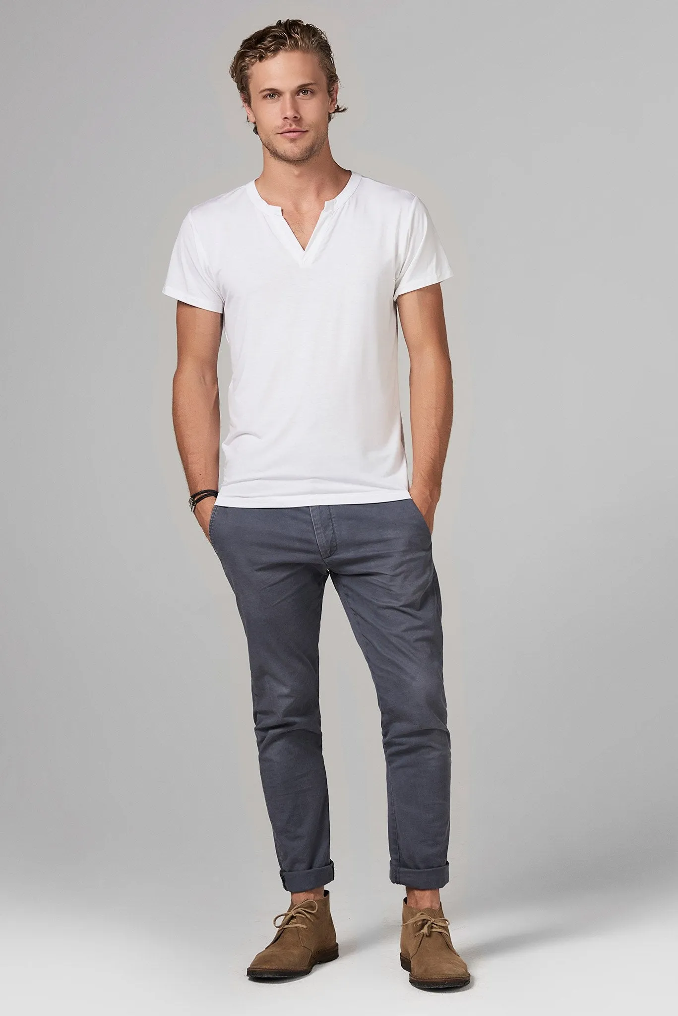 Men's Modal Cross V-Neck Tee