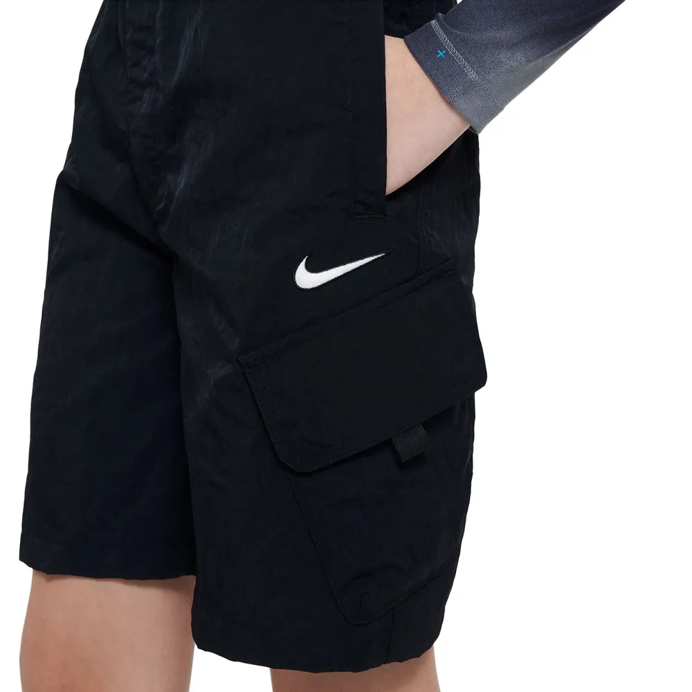 Nike SB Big Kids' Woven Cargo Shorts Black