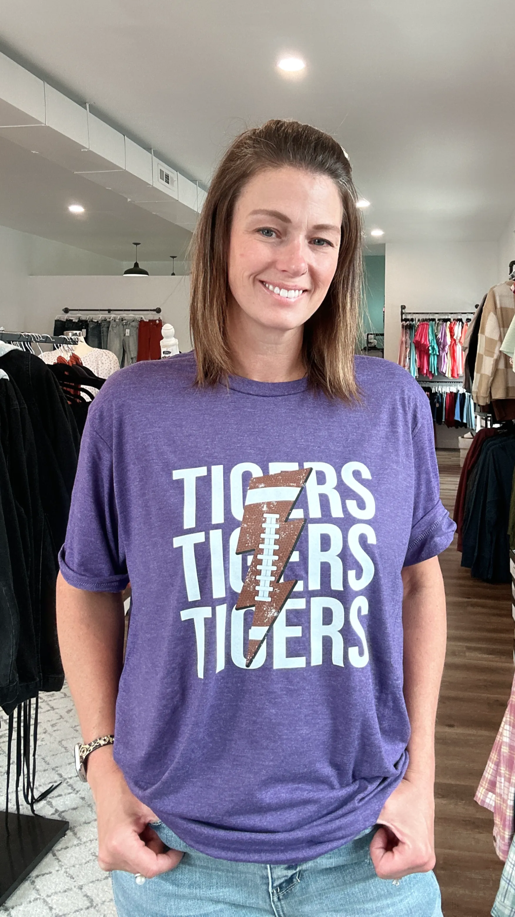 Pickerington Football Lightning Tee - Panthers or Tigers