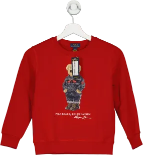 Polo Ralph Lauren Red Polo Bear Fleece Lined Sweatshirt BNWT 2 Years