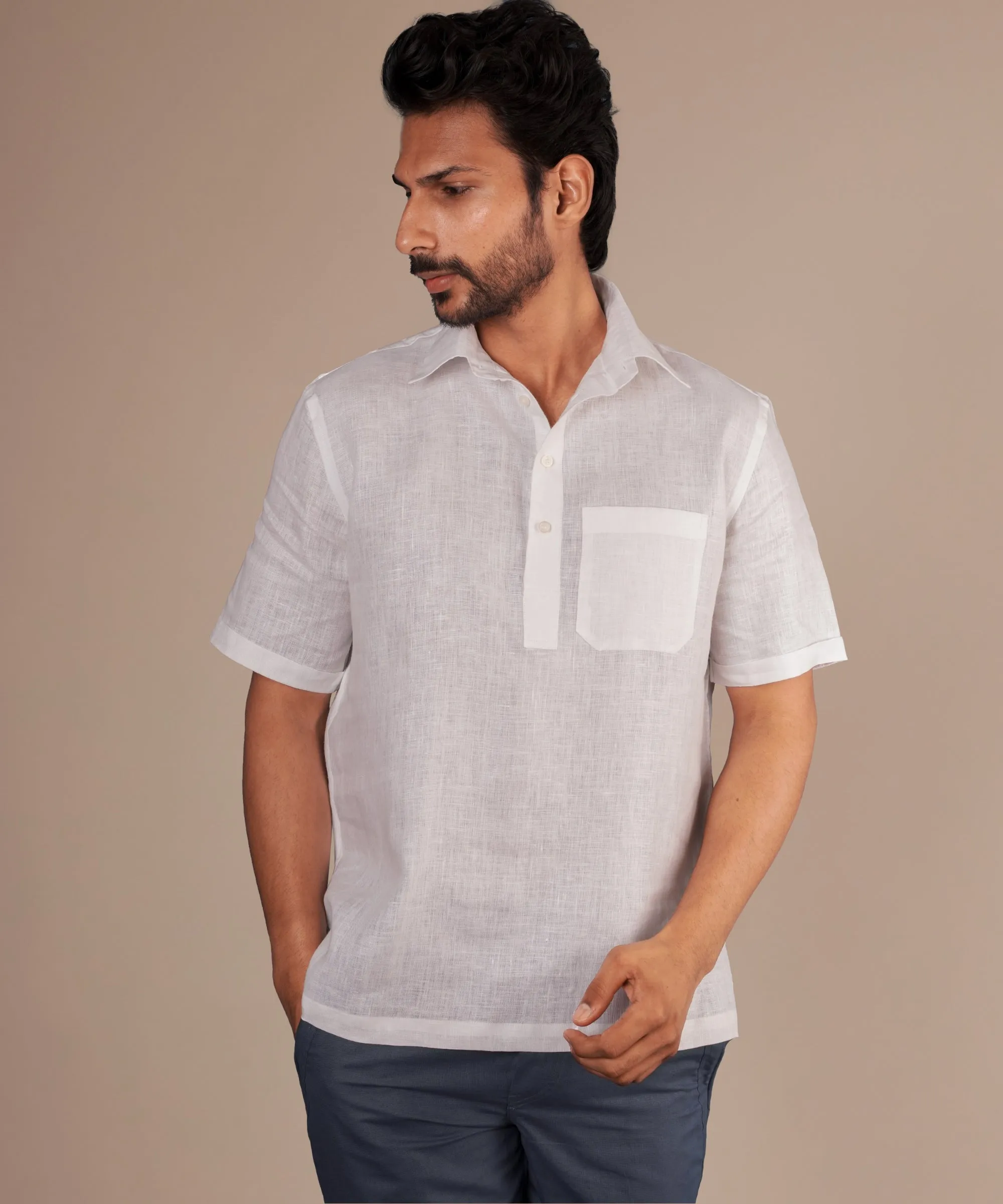 Porcelain White Popover Shirt