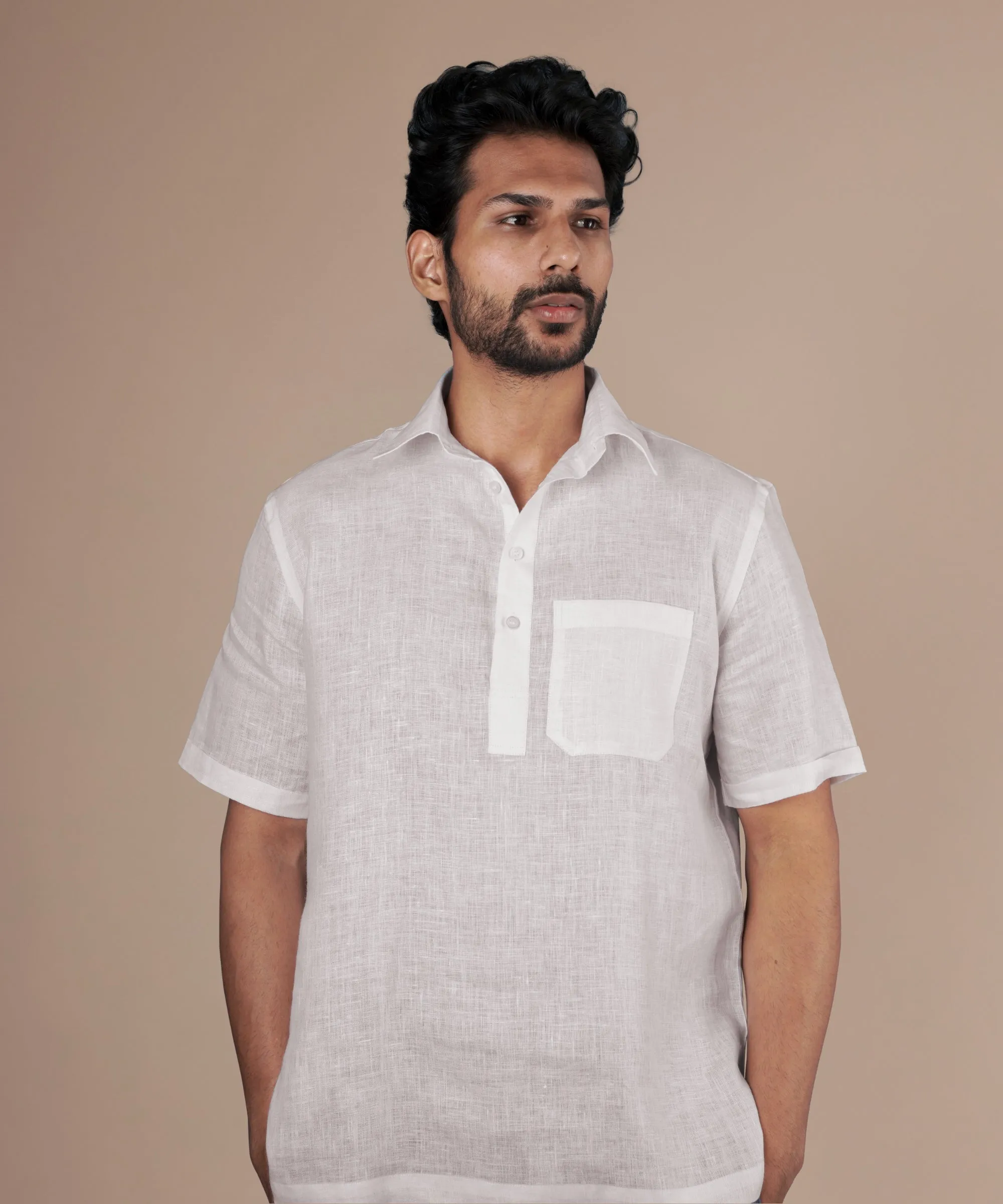 Porcelain White Popover Shirt