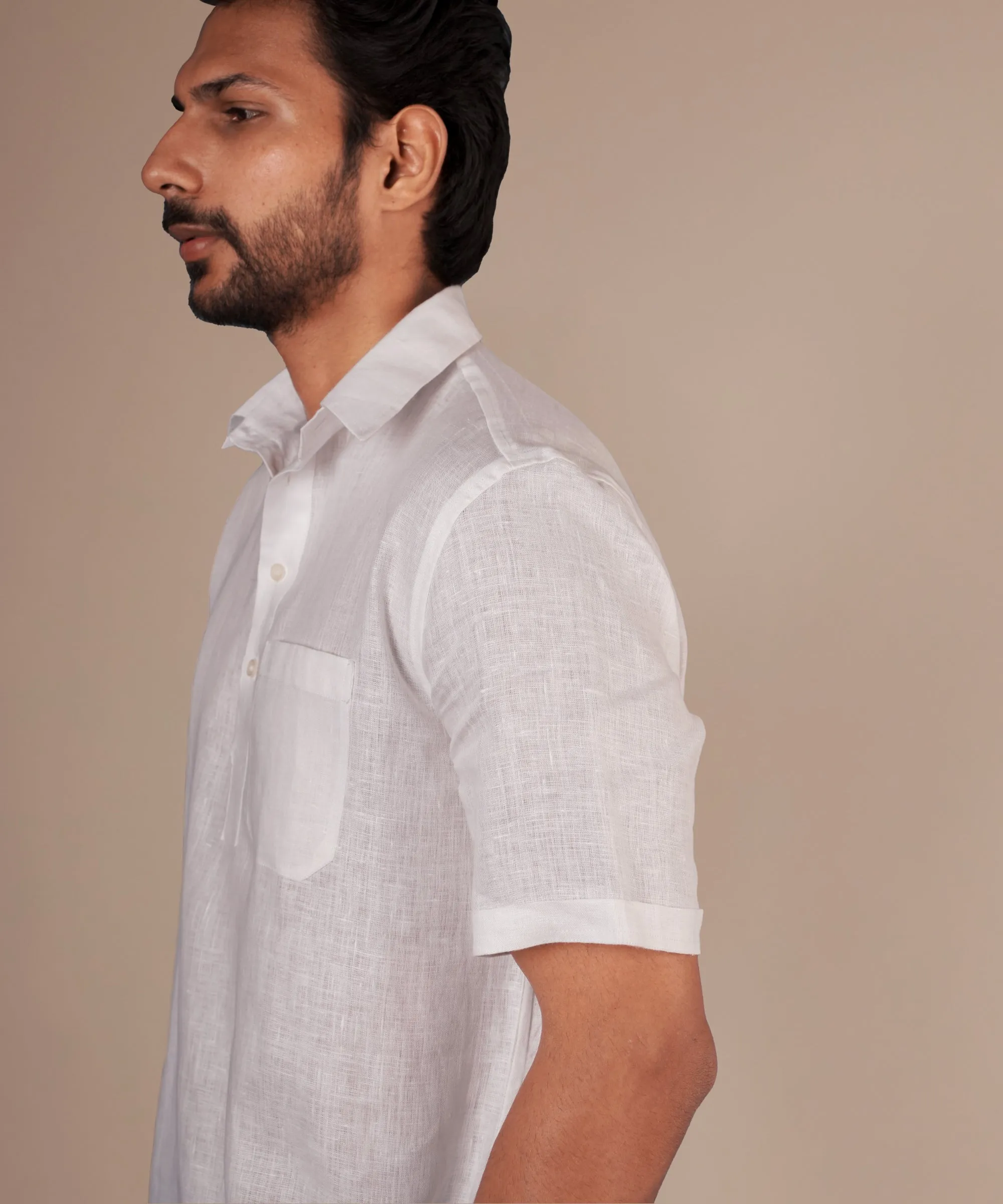 Porcelain White Popover Shirt