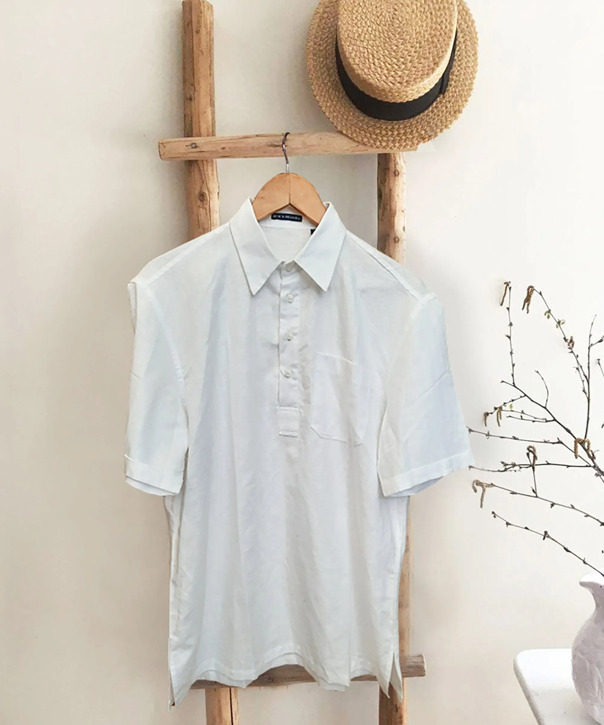 Porcelain White Popover Shirt