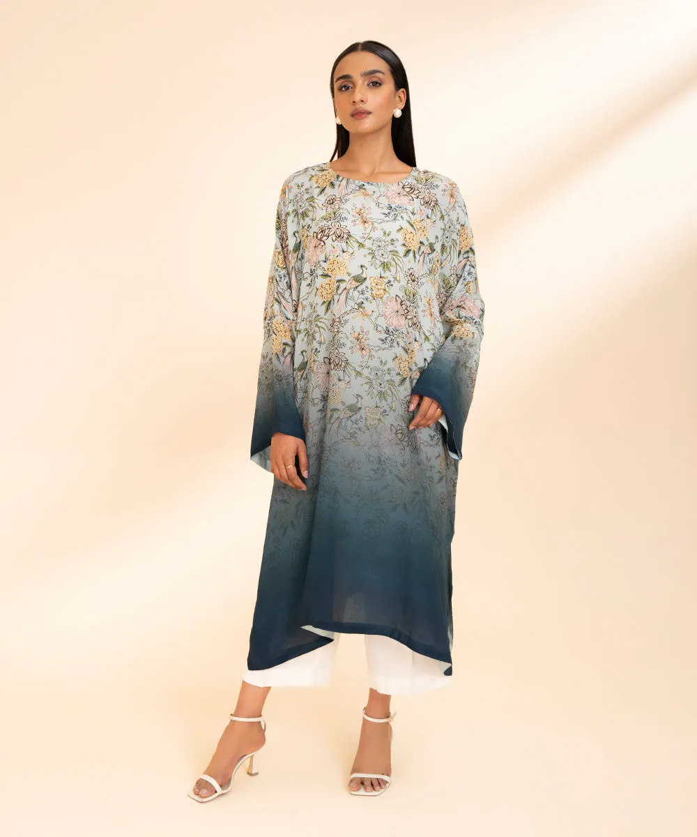 Printed Silk Kaftan