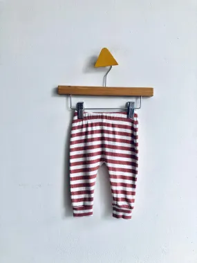 Ribbed Striped Harem Pants // 0-3M